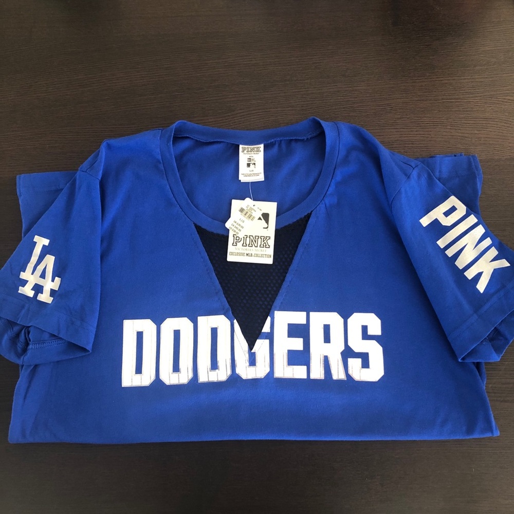 Victoria’s Secret Pink Dodgers MLB Tee Size Large